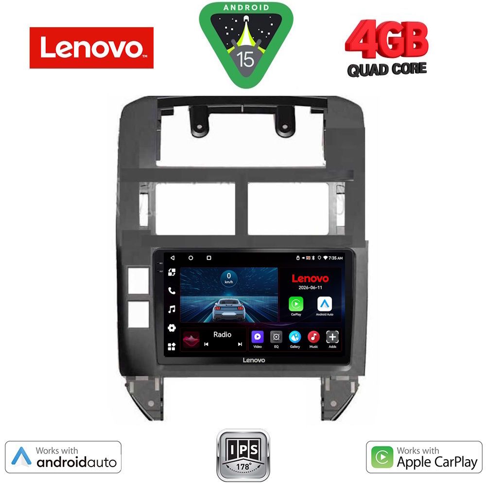 LENOVO LVE 8755_CPAA (9inc) MULTIMEDIA TABLET for VW POLO mod. 2002-2009 LENOVO LVE 8755_CPAA (9inc) MULTIMEDIA TABLET for VW POLO mod. 2002-2009