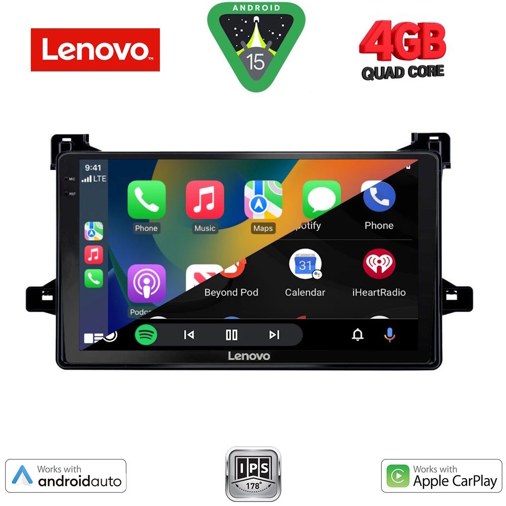 LENOVO LVE 8727_CPAA (9inc) MULTIMEDIA TABLET for TOYOTA PRIUS mod. 2016-2020 LENOVO LVE 8727_CPAA (9inc) MULTIMEDIA TABLET for TOYOTA PRIUS mod. 2016-2020