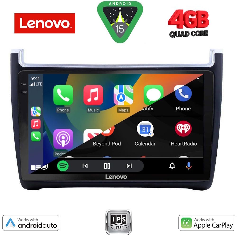 LENOVO LVE 8757_CPAA (9inc) MULTIMEDIA TABLET for VW POLO mod. 2014-2017 LENOVO LVE 8757_CPAA (9inc) MULTIMEDIA TABLET for VW POLO mod. 2014-2017