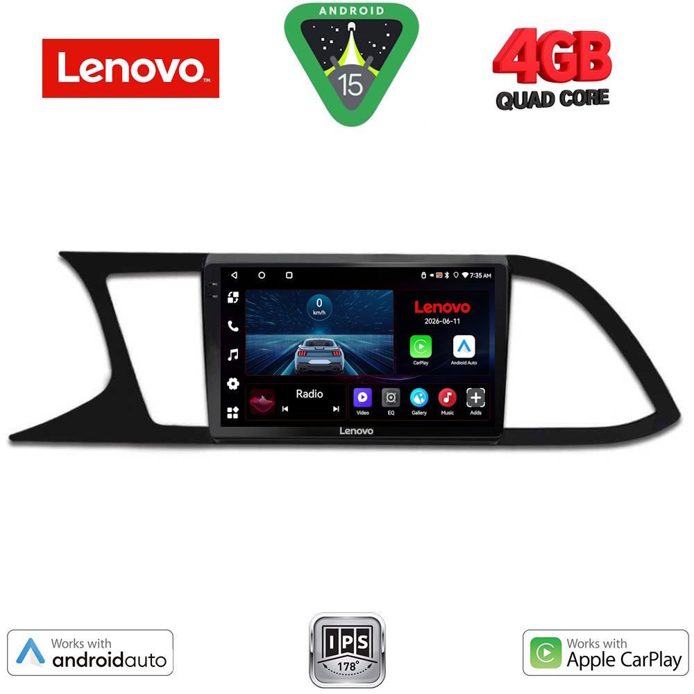 LENOVO LVE 8575_CPAA (9inc) MULTIMEDIA TABLET for SEAT LEON mod. 2012-2021 LENOVO LVE 8575_CPAA (9inc) MULTIMEDIA TABLET for SEAT LEON mod. 2012-2021