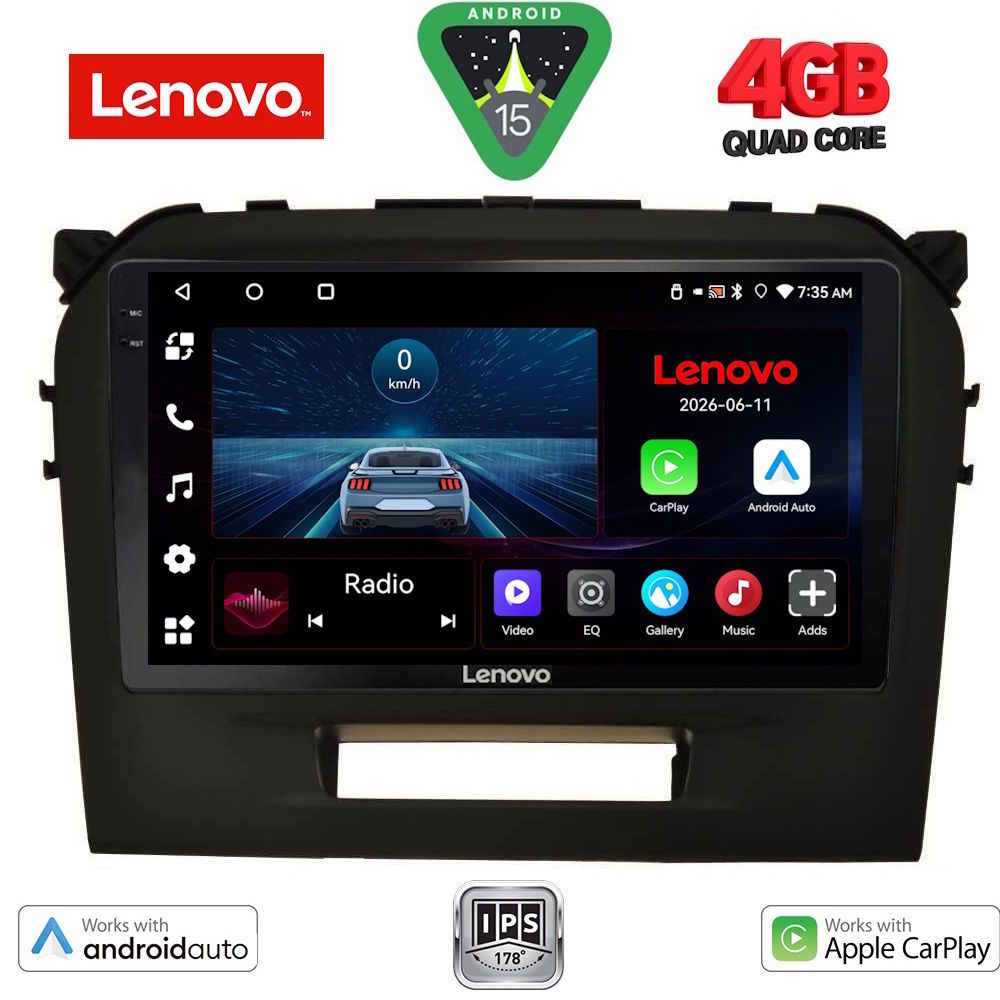 LENOVO LVE 8697BL_CPAA (9inc) MULTIMEDIA TABLET for SUZUKI VITARA mod. 2016-2025 (BLACK) LENOVO LVE 8697BL_CPAA (9inc) MULTIMEDIA TABLET for SUZUKI VITARA mod. 2016-2025 (BLACK)