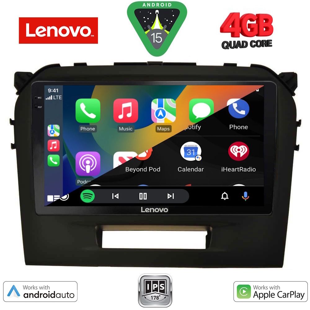 LENOVO LVE 8697BL_CPAA (9inc) MULTIMEDIA TABLET for SUZUKI VITARA mod. 2016-2025 (BLACK) LENOVO LVE 8697BL_CPAA (9inc) MULTIMEDIA TABLET for SUZUKI VITARA mod. 2016-2025 (BLACK)