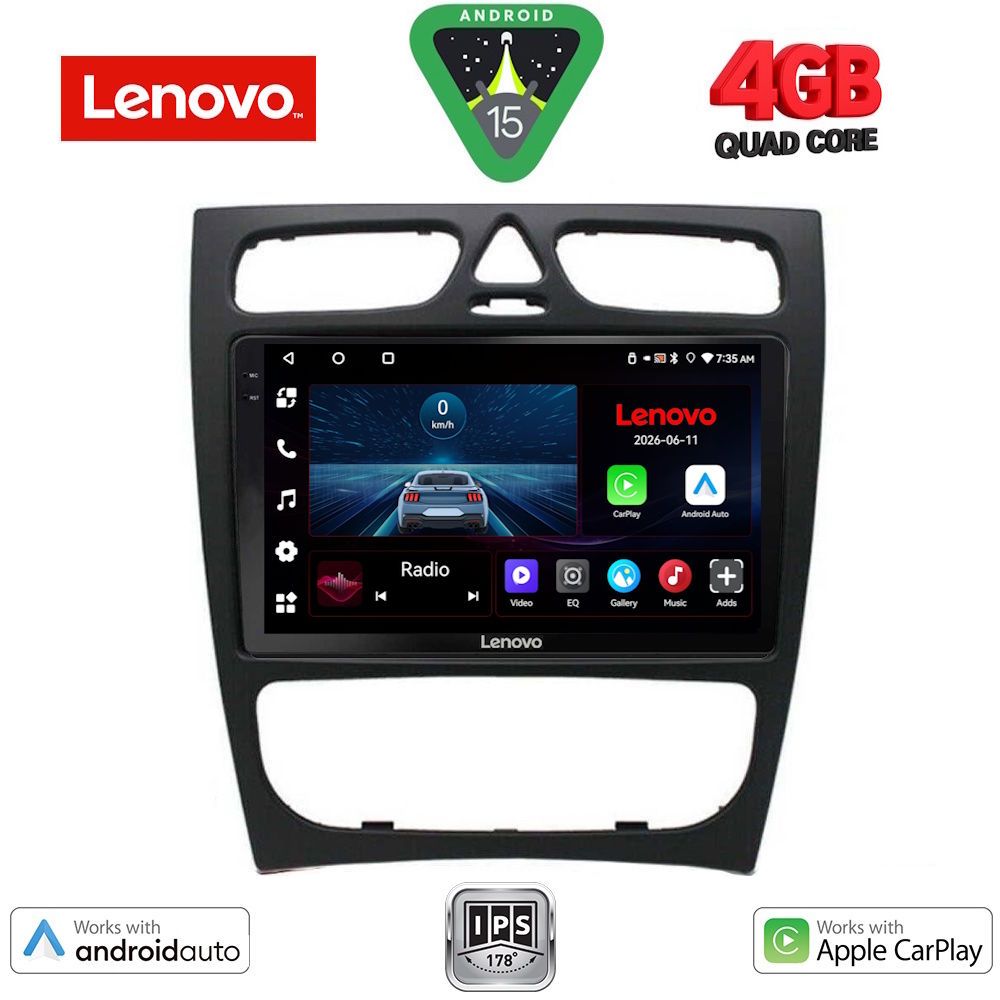 LENOVO LVE 8402_CPAA (9inc) MULTIMEDIA TABLET for MERCEDES C (W203) mod. 1999-2004 LENOVO LVE 8402_CPAA (9inc) MULTIMEDIA TABLET for MERCEDES C (W203) mod. 1999-2004