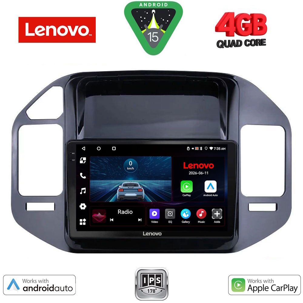 LENOVO LVE 8444BL_CPAA (9inc) MULTIMEDIA TABLET for MITSUBISHI PAJERO mod. 1999-2006 LENOVO LVE 8444BL_CPAA (9inc) MULTIMEDIA TABLET for MITSUBISHI PAJERO mod. 1999-2006