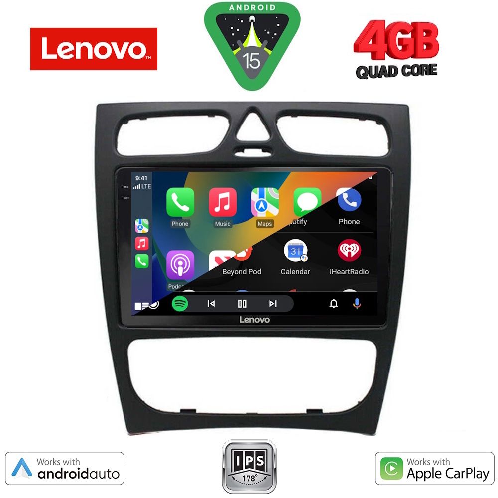 LENOVO LVE 8402_CPAA (9inc) MULTIMEDIA TABLET for MERCEDES C (W203) mod. 1999-2004 LENOVO LVE 8402_CPAA (9inc) MULTIMEDIA TABLET for MERCEDES C (W203) mod. 1999-2004