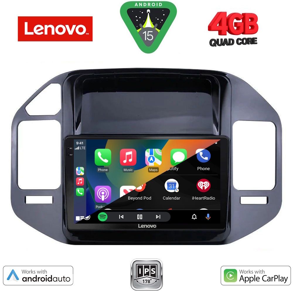 LENOVO LVE 8444BL_CPAA (9inc) MULTIMEDIA TABLET for MITSUBISHI PAJERO mod. 1999-2006 LENOVO LVE 8444BL_CPAA (9inc) MULTIMEDIA TABLET for MITSUBISHI PAJERO mod. 1999-2006