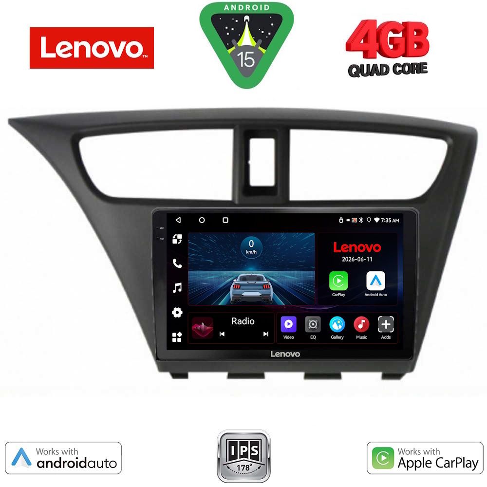 LENOVO LVE 8190_CPAA (9inc) MULTIMEDIA TABLET for HONDA CIVIC mod. 2012-2016 LENOVO LVE 8190_CPAA (9inc) MULTIMEDIA TABLET for HONDA CIVIC mod. 2012-2016
