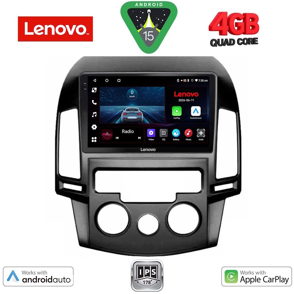 LENOVO LVE 8231_CPAA A/C (9inc) MULTIMEDIA TABLET for HYUNDAI i30 mod. 2007-2012 LENOVO LVE 8231_CPAA A/C (9inc) MULTIMEDIA TABLET for HYUNDAI i30 mod. 2007-2012