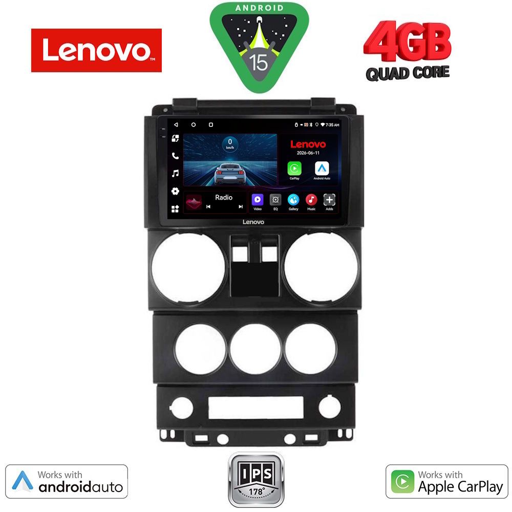 LENOVO LVE 8293_CPAA (9inc) MULTIMEDIA TABLET for JEEP WRANGLER mod. 2006-2011 LENOVO LVE 8293_CPAA (9inc) MULTIMEDIA TABLET for JEEP WRANGLER mod. 2006-2011