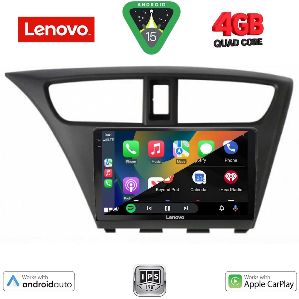 LENOVO LVE 8190_CPAA (9inc) MULTIMEDIA TABLET for HONDA CIVIC mod. 2012-2016 LENOVO LVE 8190_CPAA (9inc) MULTIMEDIA TABLET for HONDA CIVIC mod. 2012-2016