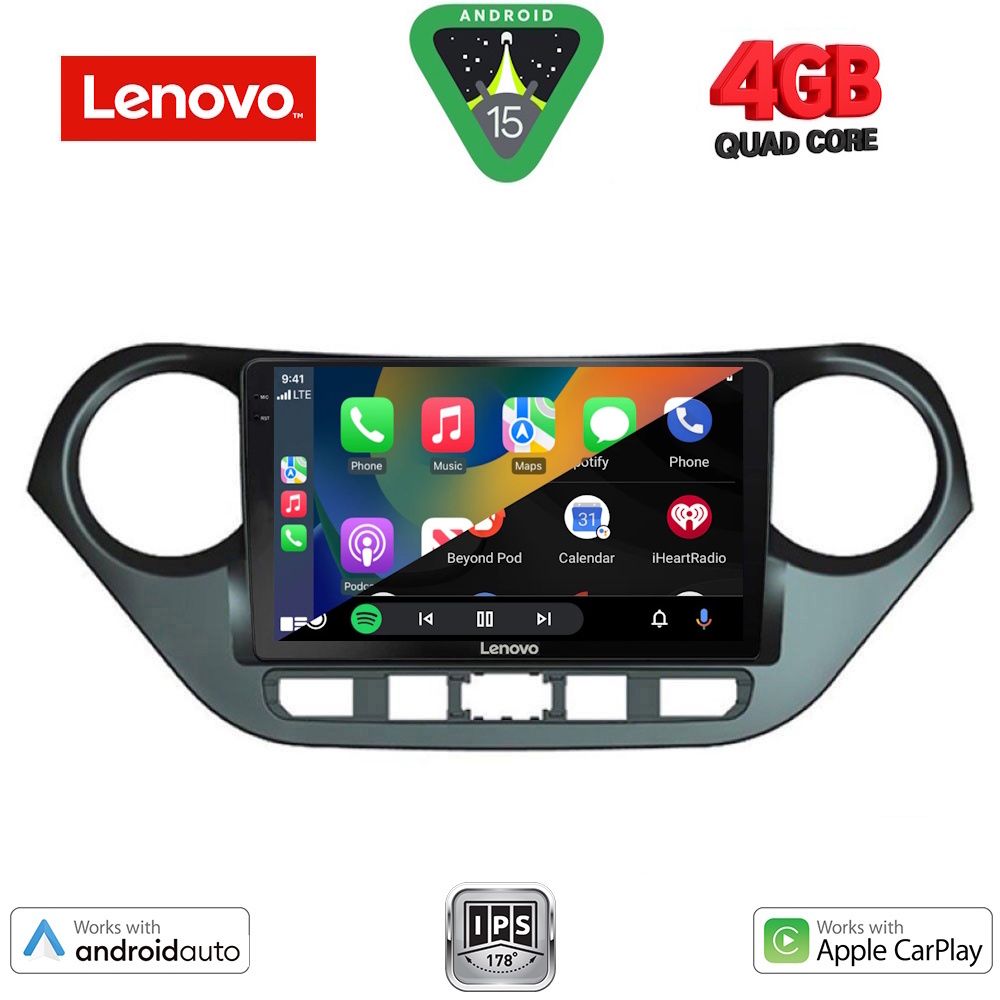 LENOVO LVE 8224_CPAA (9inc) MULTIMEDIA TABLET for HYUNDAI i10 mod. 2014-2020 LENOVO LVE 8224_CPAA (9inc) MULTIMEDIA TABLET for HYUNDAI i10 mod. 2014-2020