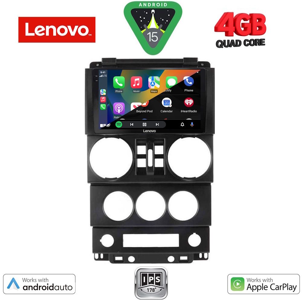 LENOVO LVE 8294_CPAA (9inc) MULTIMEDIA TABLET for JEEP WRANGLER mod. 2006-2011 LENOVO LVE 8294_CPAA (9inc) MULTIMEDIA TABLET for JEEP WRANGLER mod. 2006-2011