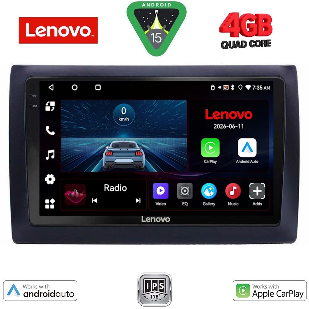 LENOVO LVE 8145_CPAA (9inc) MULTIMEDIA TABLET for FIAT STILO mod. 2001-2007 LENOVO LVE 8145_CPAA (9inc) MULTIMEDIA TABLET for FIAT STILO mod. 2001-2007