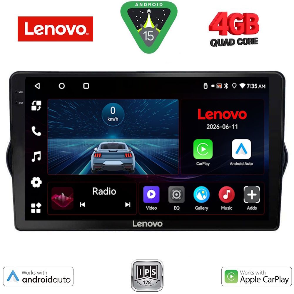 LENOVO LVE 8148_CPAA (9inc) MULTIMEDIA TABLET for FIAT TIPO mod. 2015-2023 LENOVO LVE 8148_CPAA (9inc) MULTIMEDIA TABLET for FIAT TIPO mod. 2015-2023