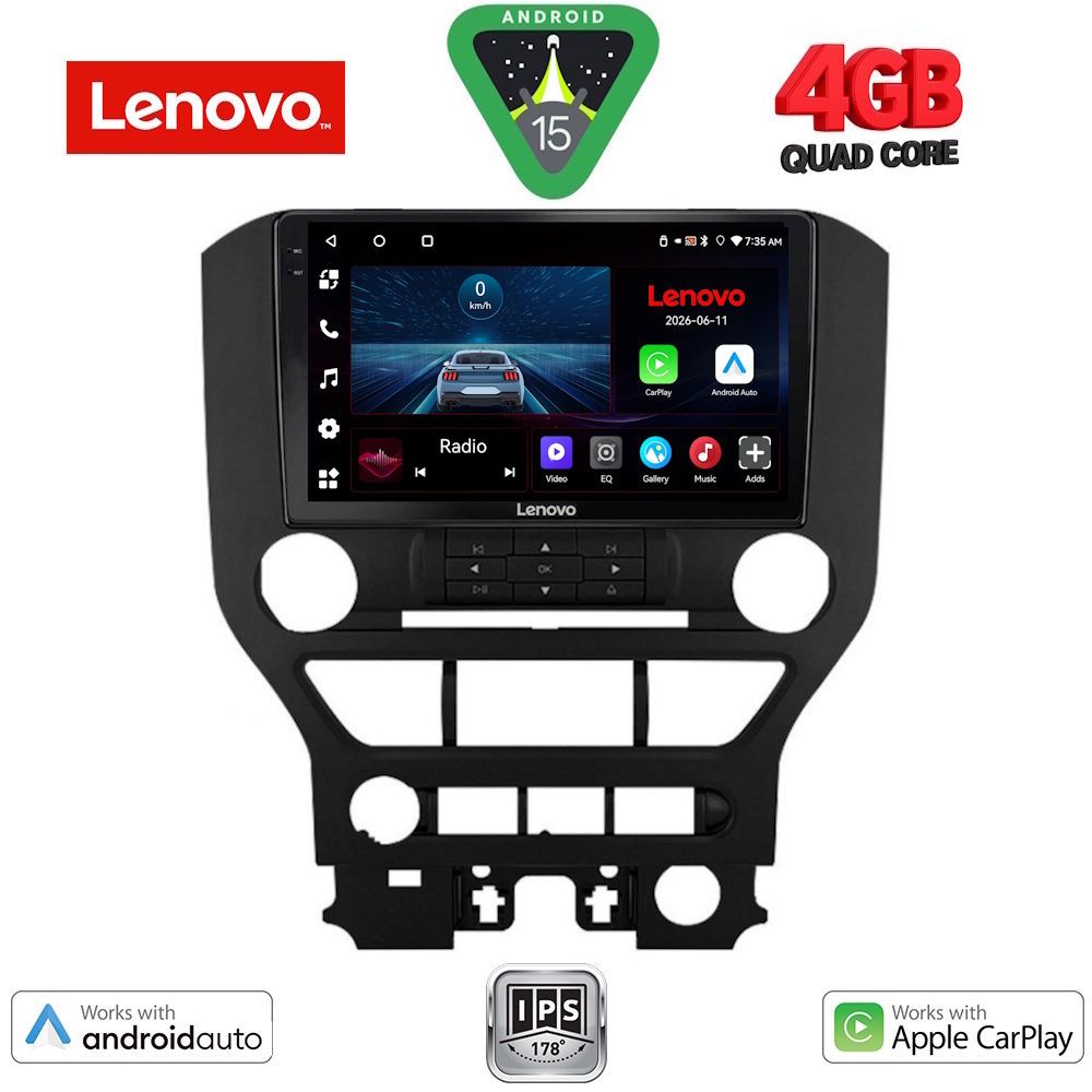 LENOVO LVE 8166_CPAA 3BUT (9inc) MULTIMEDIA TABLET for FORD MUSTANG mod. 2015-2020 LENOVO LVE 8166_CPAA 3BUT (9inc) MULTIMEDIA TABLET for FORD MUSTANG mod. 2015-2020