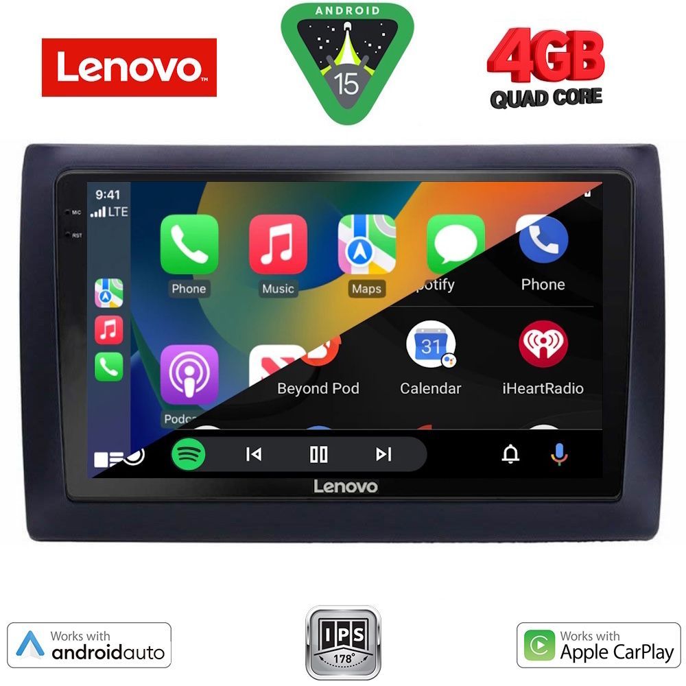 LENOVO LVE 8145_CPAA (9inc) MULTIMEDIA TABLET for FIAT STILO mod. 2001-2007 LENOVO LVE 8145_CPAA (9inc) MULTIMEDIA TABLET for FIAT STILO mod. 2001-2007
