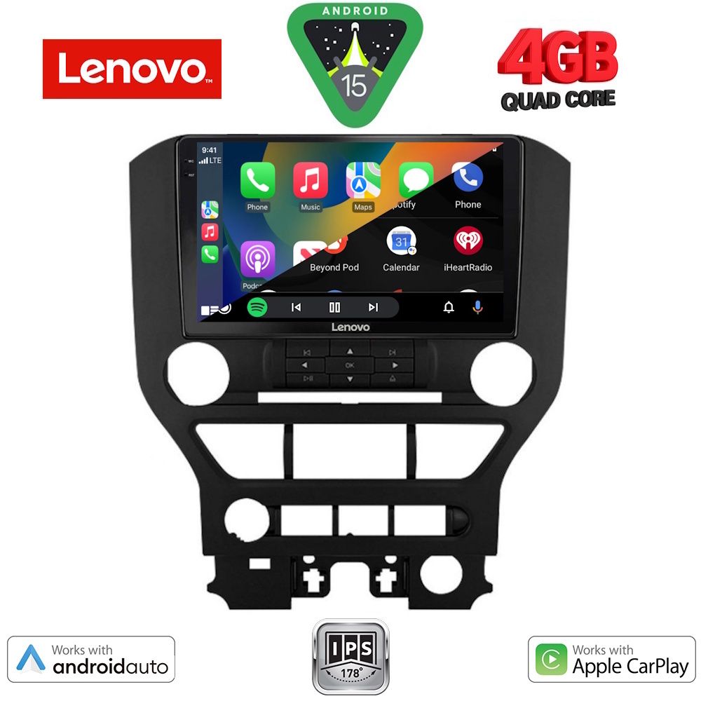 LENOVO LVE 8166_CPAA 3BUT (9inc) MULTIMEDIA TABLET for FORD MUSTANG mod. 2015-2020 LENOVO LVE 8166_CPAA 3BUT (9inc) MULTIMEDIA TABLET for FORD MUSTANG mod. 2015-2020