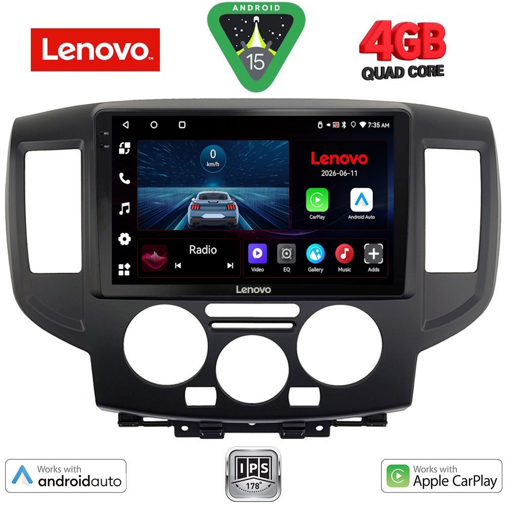 LENOVO LVE 8458BL_CPAA (9inc) MULTIMEDIA TABLET for NISSAN NV 200 mod. 2009-2020 (BLACK) LENOVO LVE 8458BL_CPAA (9inc) MULTIMEDIA TABLET for NISSAN NV 200 mod. 2009-2020 (BLACK)