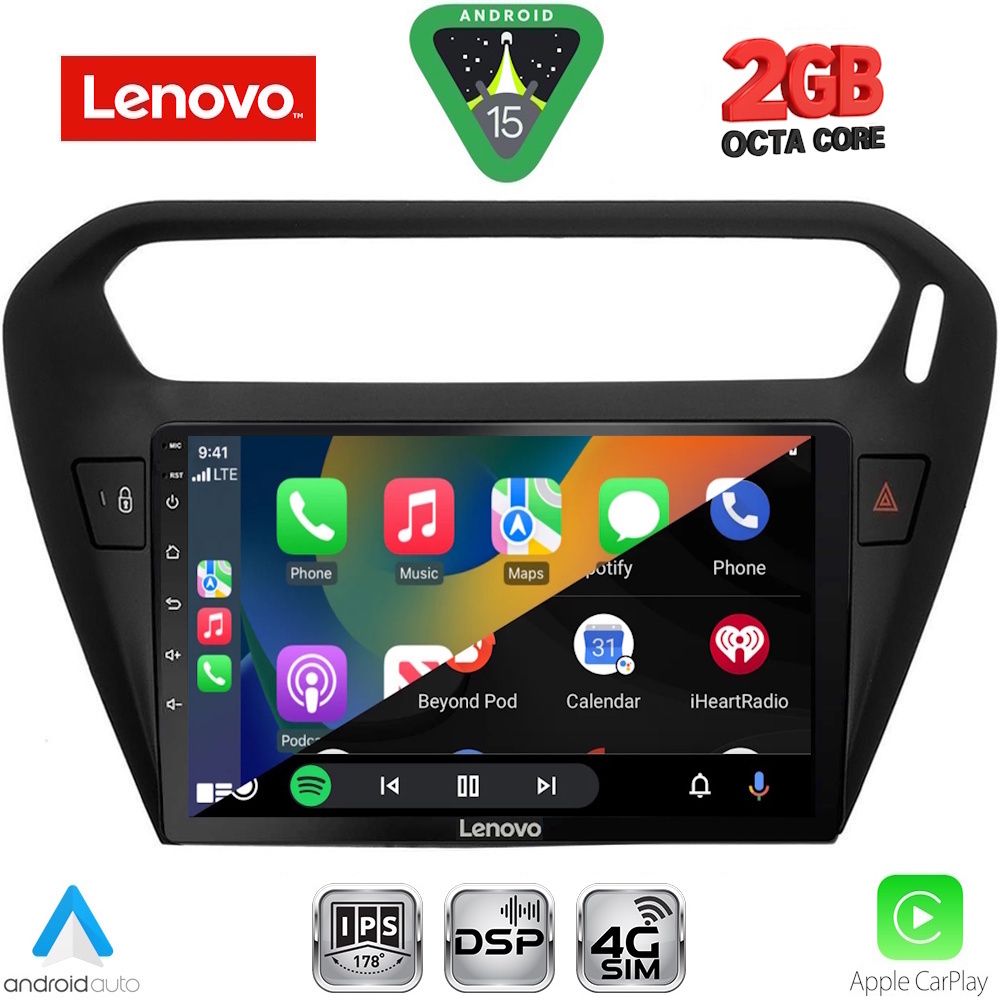LENOVO LVF 5511BL_CPA (9inc) MULTIMEDIA TABLET for CITROEN ELYSEE – PEUGEOT 301 mod. 2013-2026 (BLACK) LENOVO LVF 5511BL_CPA (9inc) MULTIMEDIA TABLET for CITROEN ELYSEE – PEUGEOT 301 mod. 2013-2026 (BLACK)