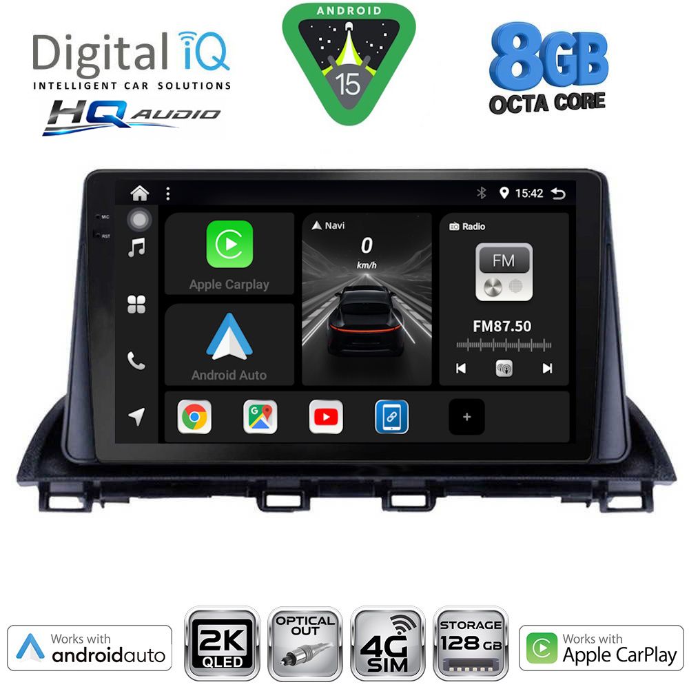 DIGITAL IQ BXK 20367_CPAA (9inc) MULTIMEDIA TABLET for MAZDA 3 mod. 2014-2019 DIGITAL IQ BXK 20367_CPAA (9inc) MULTIMEDIA TABLET for MAZDA 3 mod. 2014-2019