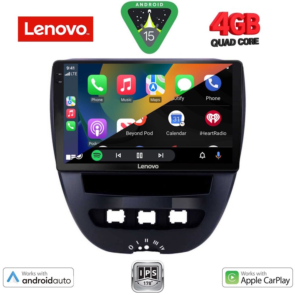 LENOVO LVE 8707_CPAA (10inc) MULTIMEDIA TABLET for CITROEN C1-PEUGEOT 107-TOYOTA AYGO mod. 2005-2014 LENOVO LVE 8707_CPAA (10inc) MULTIMEDIA TABLET for CITROEN C1-PEUGEOT 107-TOYOTA AYGO mod. 2005-2014