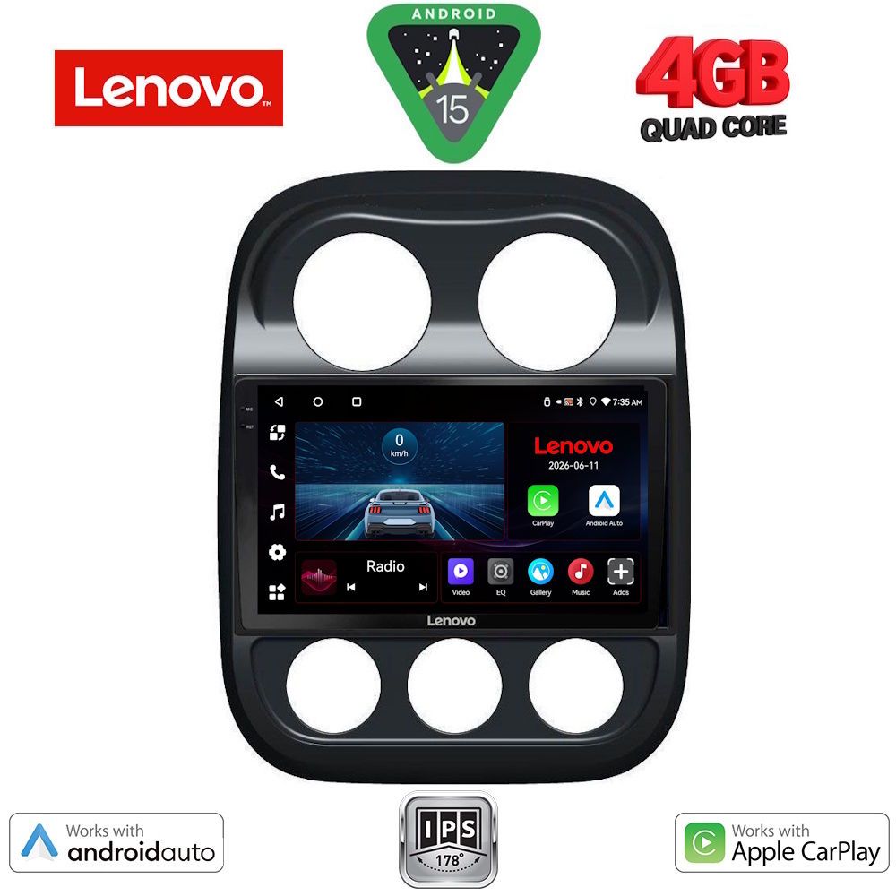 LENOVO LVE 8277_CPAA (10inc) MULTIMEDIA TABLET for JEEP COMPASS – PATRIOT mod. 2007-2016 LENOVO LVE 8277_CPAA (10inc) MULTIMEDIA TABLET for JEEP COMPASS – PATRIOT mod. 2007-2016
