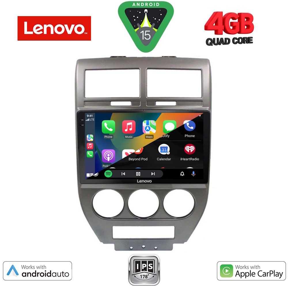 LENOVO LVE 8276_CPAA (10inc) MULTIMEDIA TABLET for JEEP COMPASS - PATRIOT mod. 2007-2016 LENOVO LVE 8276_CPAA (10inc) MULTIMEDIA TABLET for JEEP COMPASS - PATRIOT mod. 2007-2016