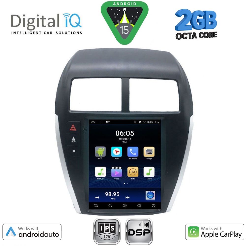 DIGITAL IQ BXF 5952_CPAA TESLA STYLE for MITSUBISHI ASX mod. 2009-2020 DIGITAL IQ BXF 5952_CPAA TESLA STYLE for MITSUBISHI ASX mod. 2009-2020