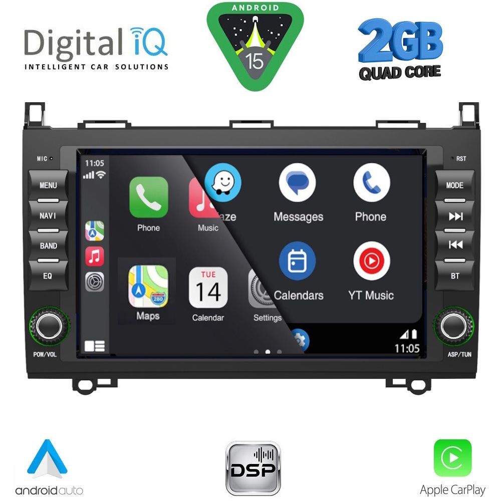 DIGITAL IQ BLD 068_CPA (8" DECK) MULTIMEDIA SYSTEM for MERCEDES A – B – SPRINTER – VITO – VIANO mod. 2007-2019 DIGITAL IQ BLD 068_CPA (8" DECK) MULTIMEDIA SYSTEM for MERCEDES A – B – SPRINTER – VITO – VIANO mod. 2007-2019
