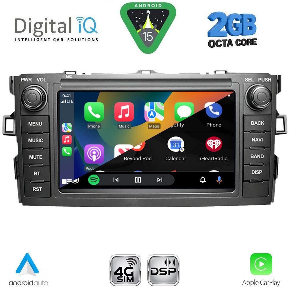 DIGITAL IQ BLF 328_CPA (7" DECK) MULTIMEDIA OEM for TOYOTA AURIS mod. 2007-2012 DIGITAL IQ BLF 328_CPA (7" DECK) MULTIMEDIA OEM for TOYOTA AURIS mod. 2007-2012