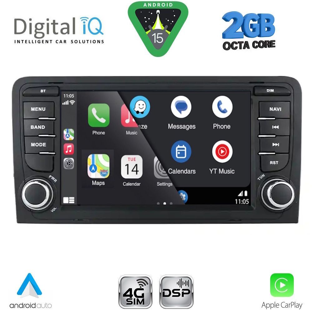 DIGITAL IQ BLF 349_CPA (7" DECK) MULTIMEDIA OEM for AUDI A3 mod. 2003-2012 DIGITAL IQ BLF 349_CPA (7" DECK) MULTIMEDIA OEM for AUDI A3 mod. 2003-2012