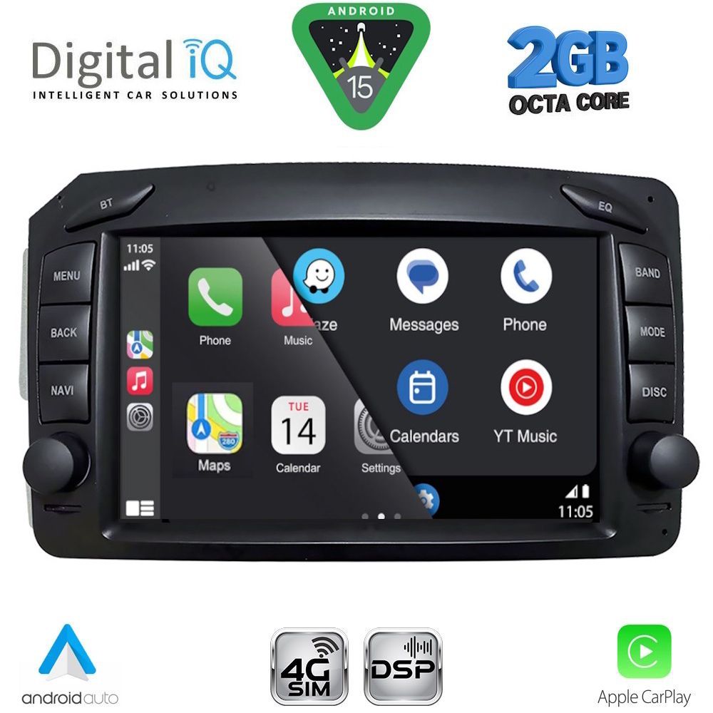 DIGITAL IQ BLF 371_CPA (7" DECK) MULTIMEDIA SYSTEM for MERCEDES C (W203) - CLK (W209) mod. 1999-2004 DIGITAL IQ BLF 371_CPA (7" DECK) MULTIMEDIA SYSTEM for MERCEDES C (W203) - CLK (W209) mod. 1999-2004