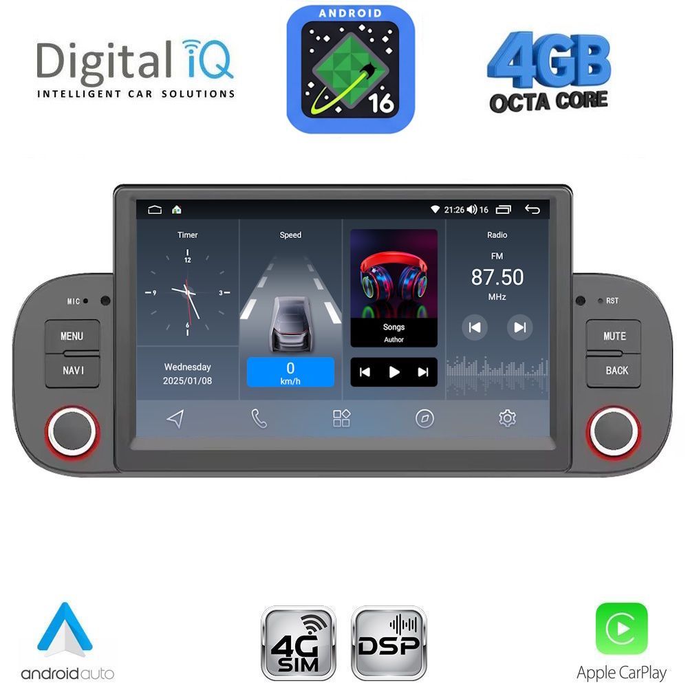 DIGITAL IQ BLG 422_CPA (7" DECK) MULTIMEDIA SYSTEM for FIAT PANDA mod. 2012-2021 DIGITAL IQ BLG 422_CPA (7" DECK) MULTIMEDIA SYSTEM for FIAT PANDA mod. 2012-2021