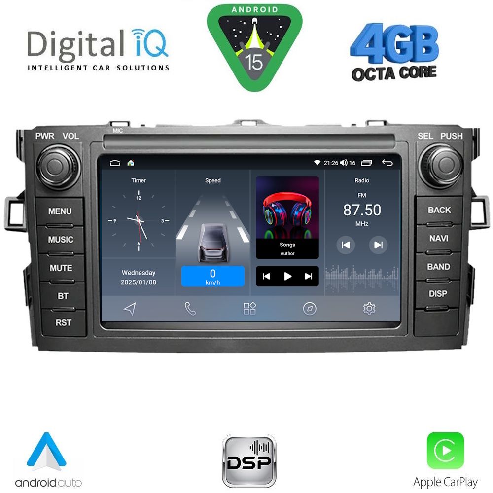 DIGITAL IQ BLF 328_CPA (7" DECK) MULTIMEDIA OEM for TOYOTA AURIS mod. 2007-2012 DIGITAL IQ BLF 328_CPA (7" DECK) MULTIMEDIA OEM for TOYOTA AURIS mod. 2007-2012