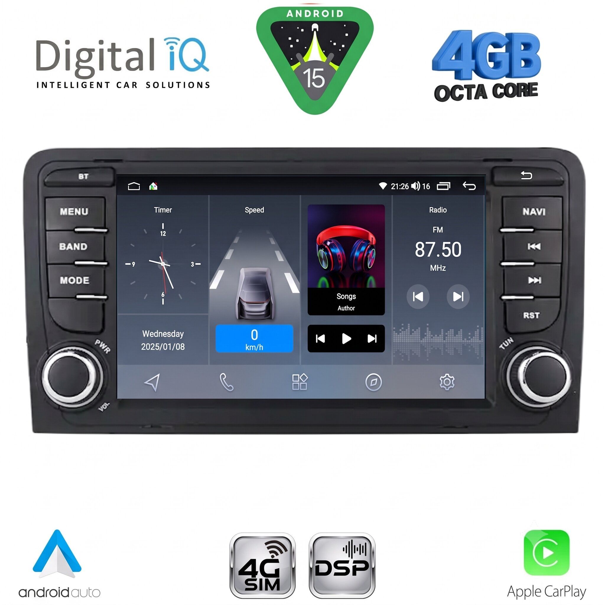 DIGITAL IQ BLG 449_CPA (7″ DECK) MULTIMEDIA OEM for AUDI A3 mod. 2003-2012 DIGITAL IQ BLG 449_CPA (7″ DECK) MULTIMEDIA OEM for AUDI A3 mod. 2003-2012