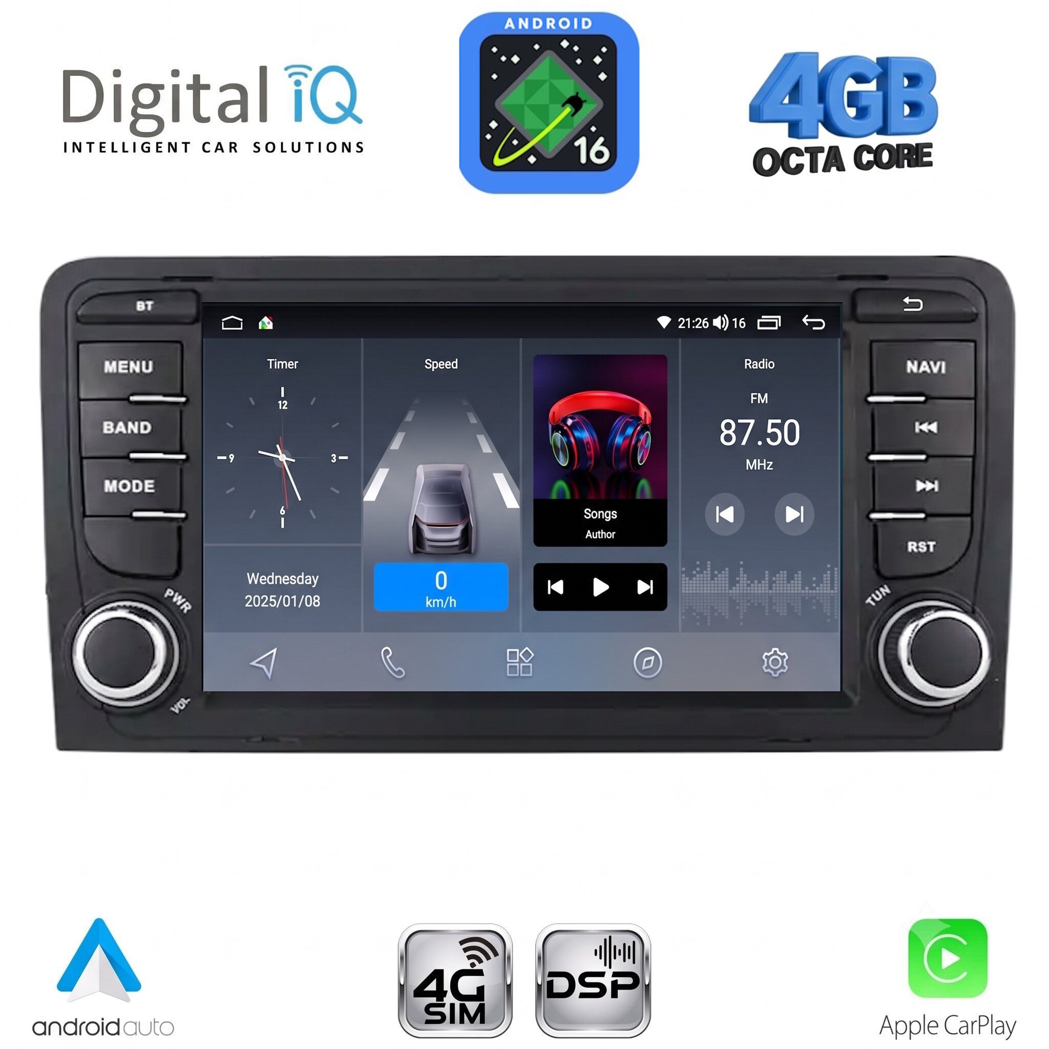 DIGITAL IQ BLG 449_CPA (7″ DECK) MULTIMEDIA OEM for AUDI A3 mod. 2003-2012 DIGITAL IQ BLG 449_CPA (7″ DECK) MULTIMEDIA OEM for AUDI A3 mod. 2003-2012