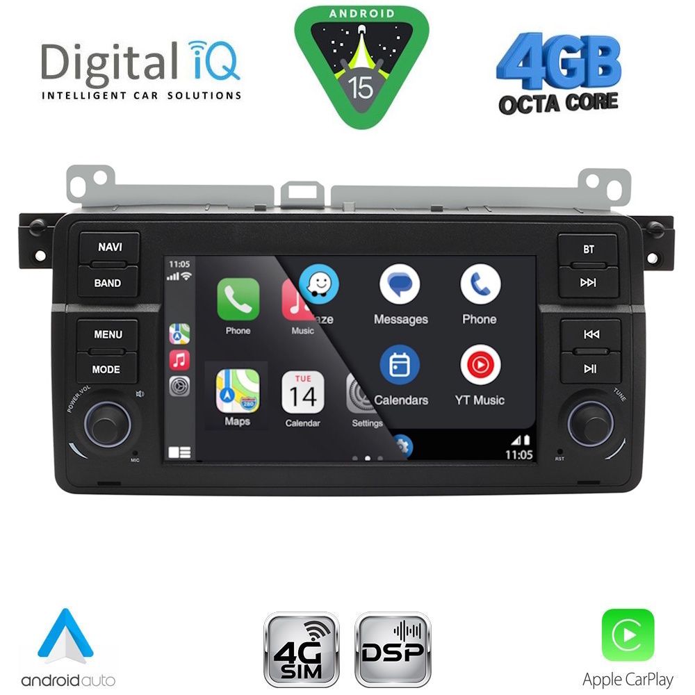 DIGITAL IQ BLG 452_CPA (7" DECK) MULTIMEDIA SYSTEM for BMW S.3 (E46) mod. 1998-2005 DIGITAL IQ BLG 452_CPA (7" DECK) MULTIMEDIA SYSTEM for BMW S.3 (E46) mod. 1998-2005