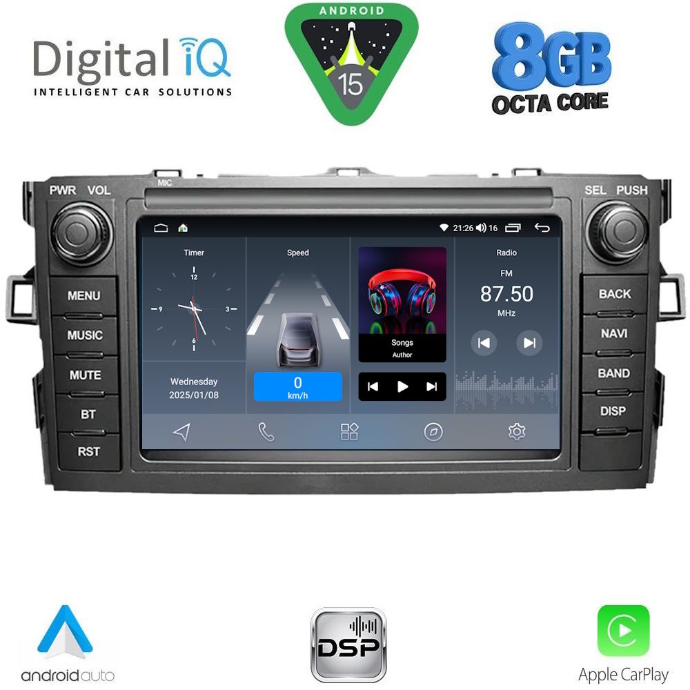 DIGITAL IQ BLF 328_CPA (7" DECK) MULTIMEDIA OEM for TOYOTA AURIS mod. 2007-2012 DIGITAL IQ BLF 328_CPA (7" DECK) MULTIMEDIA OEM for TOYOTA AURIS mod. 2007-2012