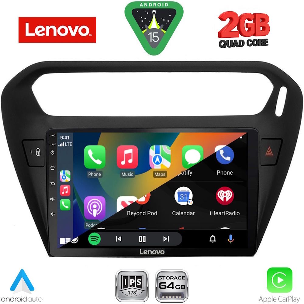 LENOVO LVD 2511BL_CPA (9inc) MULTIMEDIA TABLET for CITROEN ELYSEE – PEUGEOT 301 mod. 2013-2026 (BLACK) LENOVO LVD 2511BL_CPA (9inc) MULTIMEDIA TABLET for CITROEN ELYSEE – PEUGEOT 301 mod. 2013-2026 (BLACK)