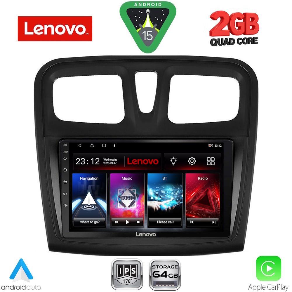 LENOVO LVD 2108SQ_CPA (9inc) MULTIMEDIA TABLET for DACIA LOGAN – SANDERO mod. 2012-2019 LENOVO LVD 2108SQ_CPA (9inc) MULTIMEDIA TABLET for DACIA LOGAN – SANDERO mod. 2012-2019