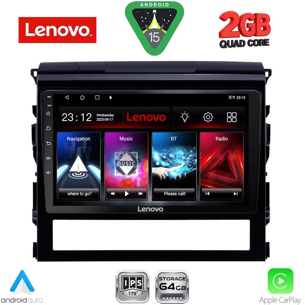 LENOVO LVD 2725_CPA (9inc) MULTIMEDIA TABLET for TOYOTA LANDCRUISER mod. 2016-2019 LENOVO LVD 2725_CPA (9inc) MULTIMEDIA TABLET for TOYOTA LANDCRUISER mod. 2016-2019