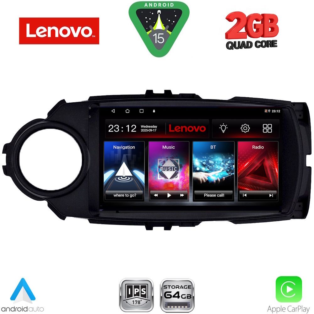 LENOVO LVD 2737FL_CPA (9inc) MULTIMEDIA TABLET for TOYOTA YARIS mod. 2015-2020 LENOVO LVD 2737FL_CPA (9inc) MULTIMEDIA TABLET for TOYOTA YARIS mod. 2015-2020