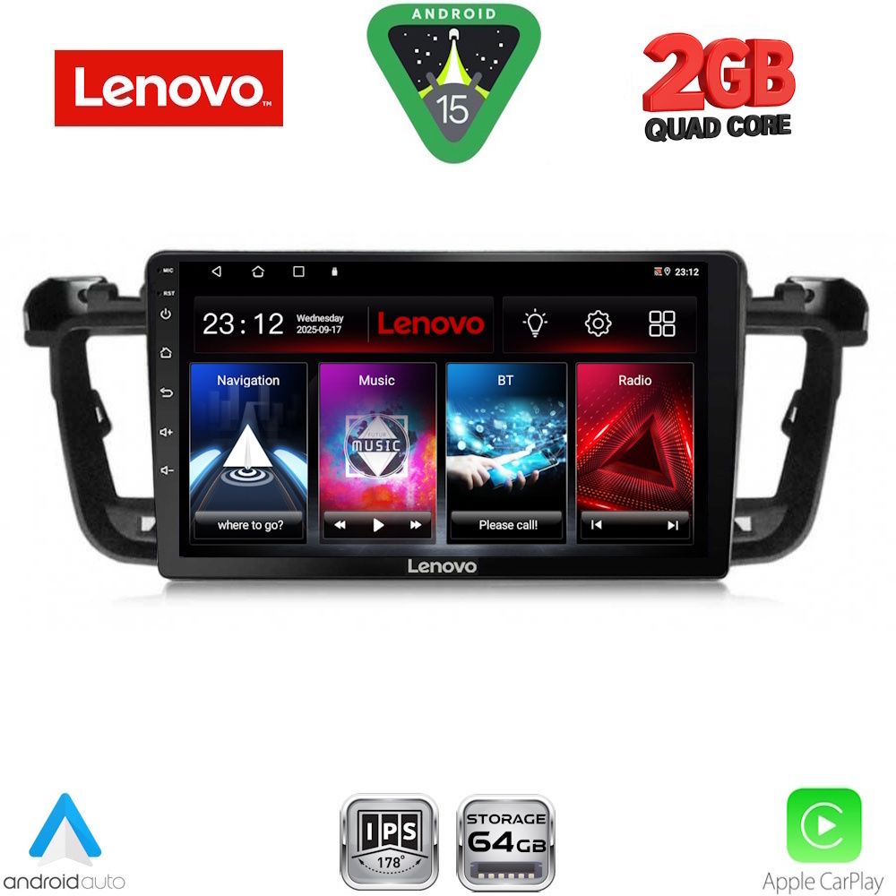 LENOVO LVD 2518_CPA (9inc) MULTIMEDIA TABLET for PEUGEOT 508 mod. 2010-2016 LENOVO LVD 2518_CPA (9inc) MULTIMEDIA TABLET for PEUGEOT 508 mod. 2010-2016