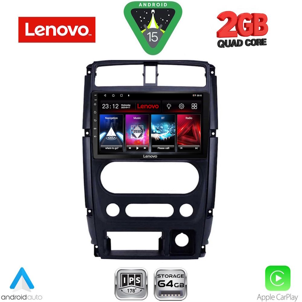 LENOVO LVD 2678_CPA (9inc) MULTIMEDIA TABLET for SUZUKI JIMNY mod. 2007-2017 LENOVO LVD 2678_CPA (9inc) MULTIMEDIA TABLET for SUZUKI JIMNY mod. 2007-2017