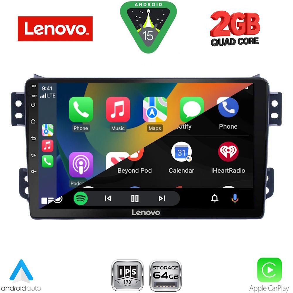LENOVO LVD 2682_CPA (9inc) MULTIMEDIA TABLET for OPEL AGILA - SUZUKI SPLASH mod. 2008-2018 LENOVO LVD 2682_CPA (9inc) MULTIMEDIA TABLET for OPEL AGILA - SUZUKI SPLASH mod. 2008-2018