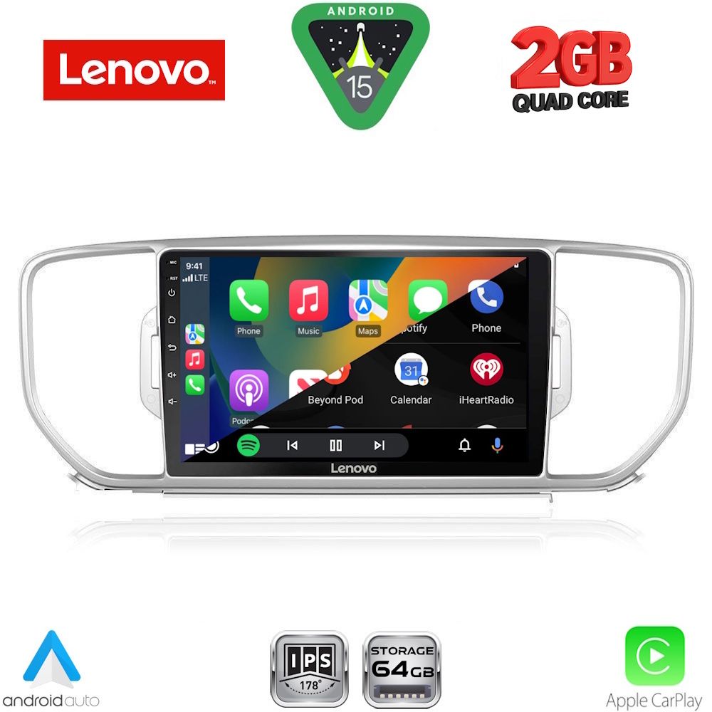 LENOVO LVD 2326_CPA (9inc) MULTIMEDIA TABLET for KIA SPORTAGE mod. 2015-2018 LENOVO LVD 2326_CPA (9inc) MULTIMEDIA TABLET for KIA SPORTAGE mod. 2015-2018