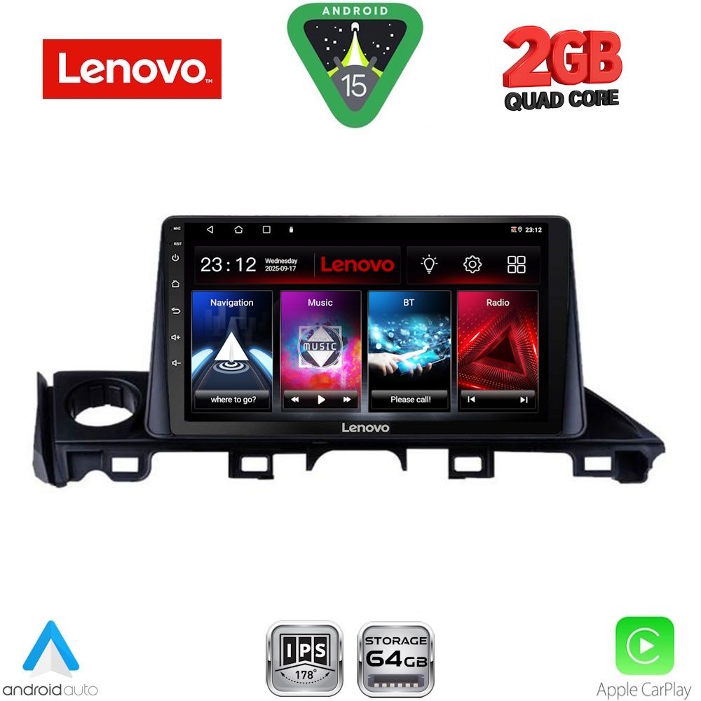 LENOVO LVD 2379_CPA (9inc) MULTIMEDIA TABLET for MAZDA 6 mod. 2017-2020 LENOVO LVD 2379_CPA (9inc) MULTIMEDIA TABLET for MAZDA 6 mod. 2017-2020