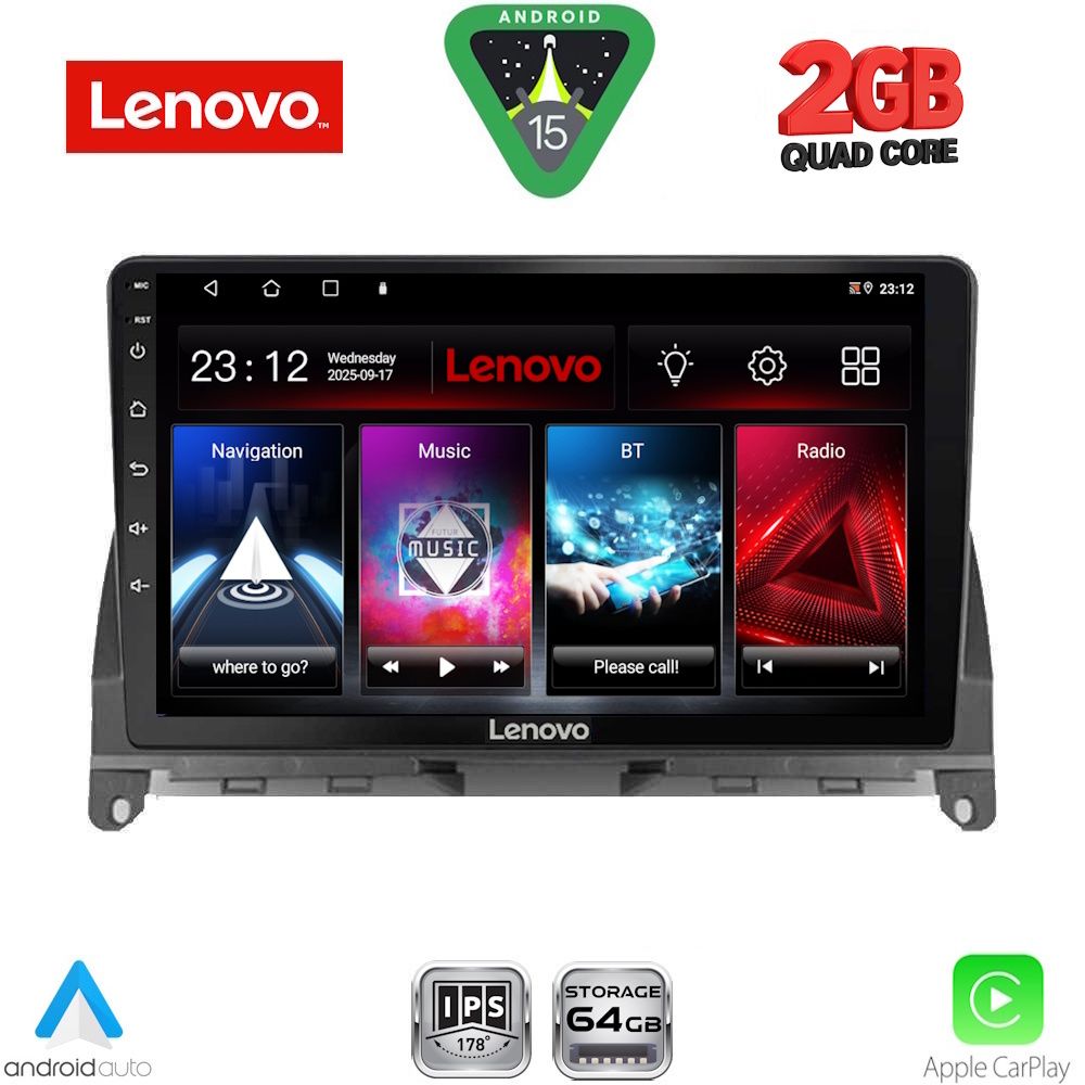 LENOVO LVD 2405_CPA (9inc) MULTIMEDIA TABLET for MERCEDES C (W204) mod. 2007-2011 LENOVO LVD 2405_CPA (9inc) MULTIMEDIA TABLET for MERCEDES C (W204) mod. 2007-2011