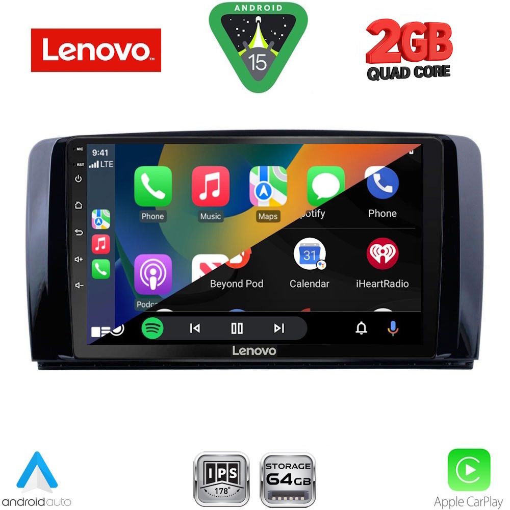 LENOVO LVD 2422_CPA (9inc) MULTIMEDIA TABLET for MERCEDES R (W251) mod. 2006-2015 LENOVO LVD 2422_CPA (9inc) MULTIMEDIA TABLET for MERCEDES R (W251) mod. 2006-2015