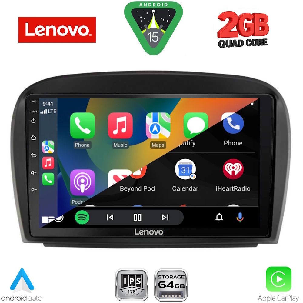 LENOVO LVD 2427_CPA (9inc) MULTIMEDIA TABLET for MERCEDES SL (R230) FACELIFT mod. 2006-2012 LENOVO LVD 2427_CPA (9inc) MULTIMEDIA TABLET for MERCEDES SL (R230) FACELIFT mod. 2006-2012